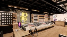 ออกแบบ ผลิต และติดตั้งร้าน : iPOP Studio Shop บุรีรัมย์